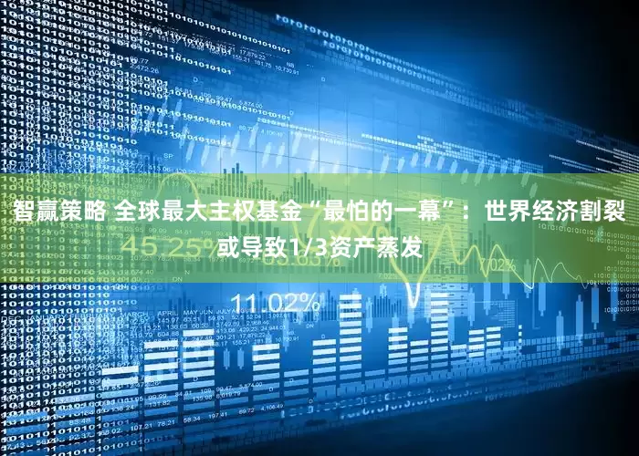 智赢策略 全球最大主权基金“最怕的一幕”：世界经济割裂或导致1/3资产蒸发