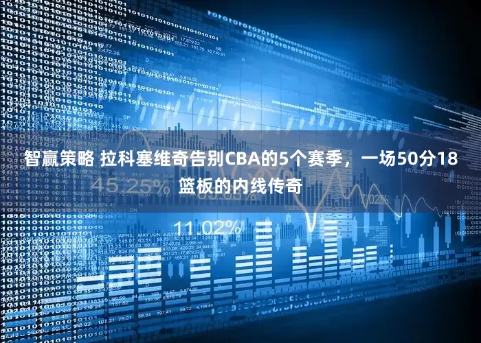 智赢策略 拉科塞维奇告别CBA的5个赛季，一场50分18篮板的内线传奇