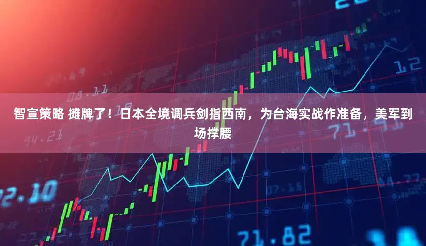智宣策略 摊牌了！日本全境调兵剑指西南，为台海实战作准备，美军到场撑腰